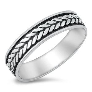 Sterling Silver Bali Ring 5 mm 925 Fashion Band